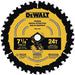 DeWalt 7-1/4" 24 tooth framing circular saw blade