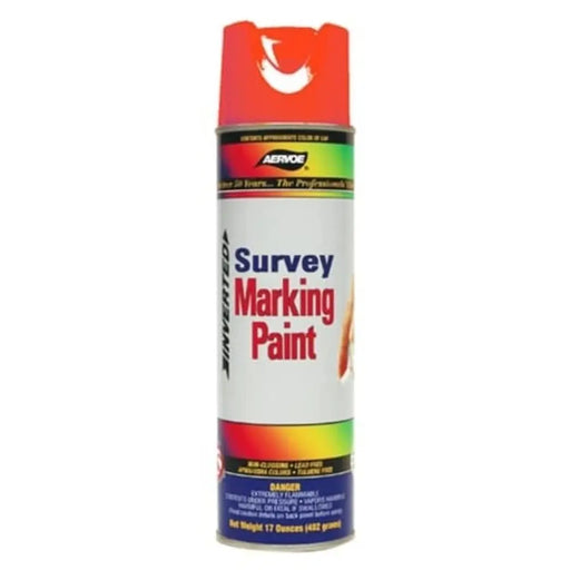 Survey Marking Spray Paint Fluorescent Red