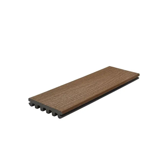 Trex Enhanced Basic Composite Decking 1x6 Grooved in Saddle