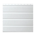16" Aluminum Soffit 4-Panel Vented White 12'