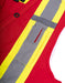 Forcefield surveyor's safety vest, red, reflective tape detail