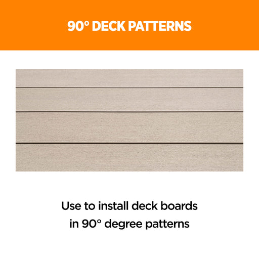 CAMO Edge clip installed in a deck board groove