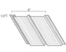 Kaycan 8 in. 2-panel vinyl soffit profile