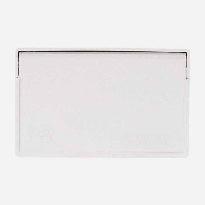 Eaton S3966W white weatherproof horizontal GFCI cover