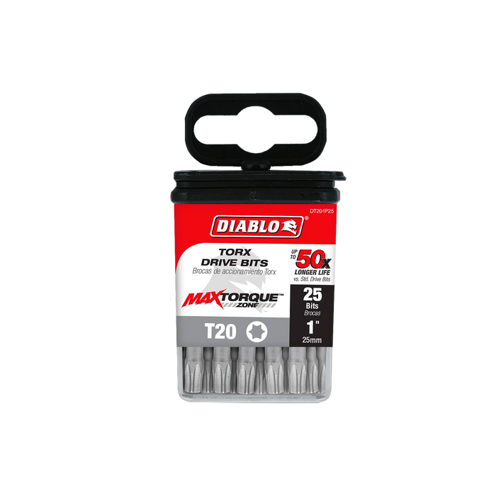 1" #20 Torx Drive Bits (25-Pack)