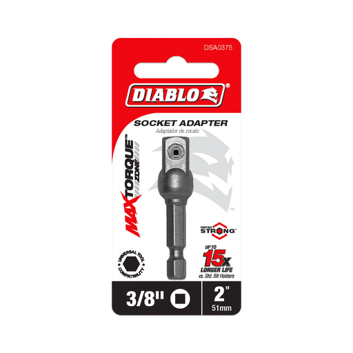 1/4" Hex to 3/8" Square Socket Adapter DSA0375