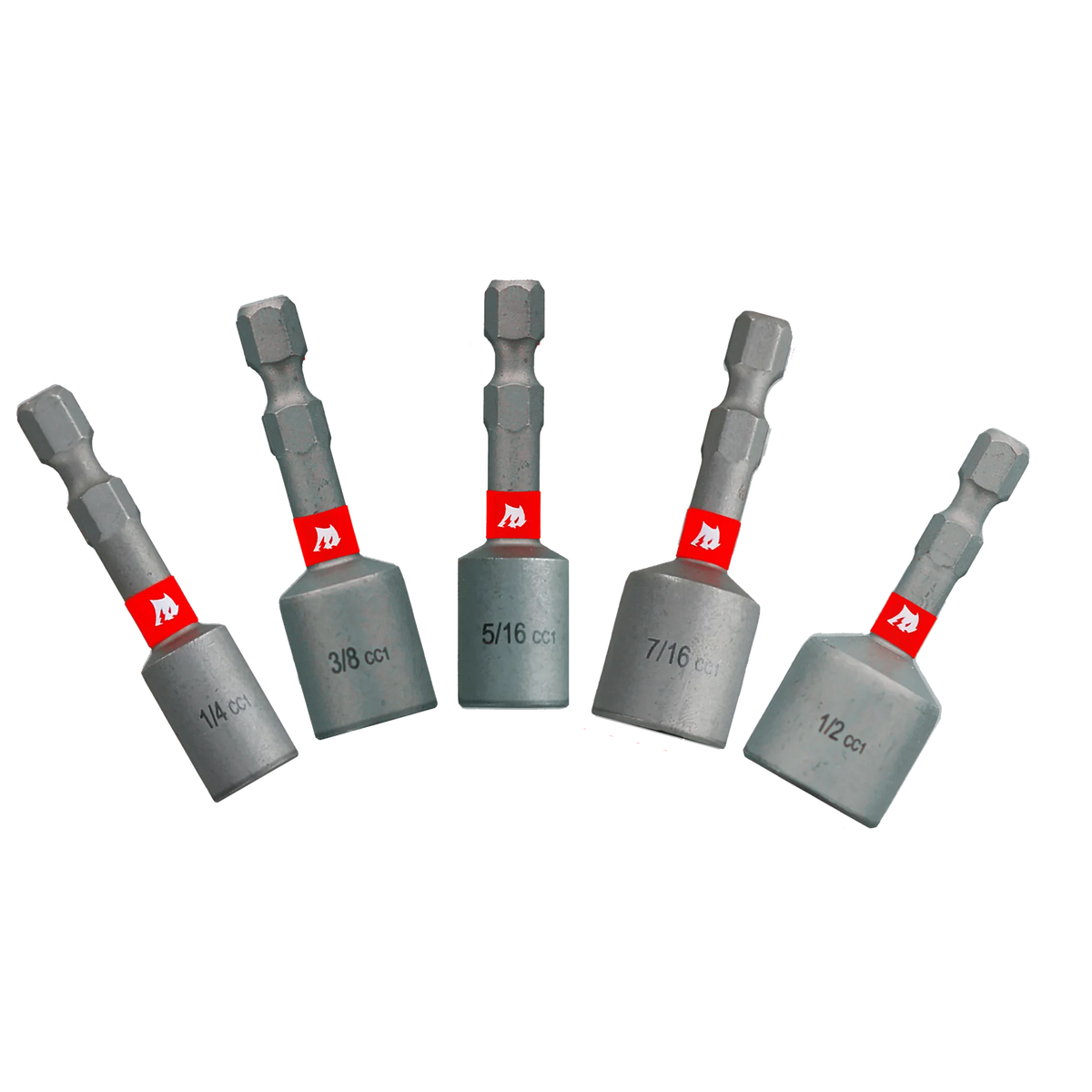 Diablo Magnetic Nut Driver Assorted Pack (5-Piece) for 1/4