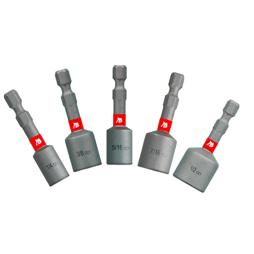 1-7/8" Magnetic Nut Driver Assorted Pack (5-Piece)
