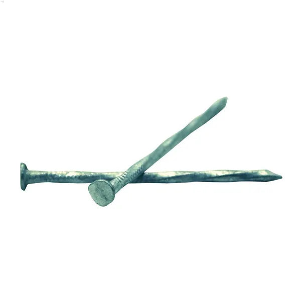 Galvanized spiral shank nails, 2 in.