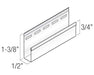 Kaycan 1/2 in. aluminum J trim