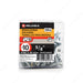 #10 by five eighths inch flat head zinc silver colour square drive wood assembly screws. 100 pieces per pack.