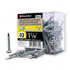 #10 by one and a quarter inch Zinc Pan Head Self Drilling Tek Metal Screws 100/Pack