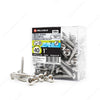 #10 by one inch stainless steel pan head self tapping square drive metal screws 