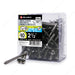 #10 by two and a half inch stainless steel pan head self tapping square drive metal screws 