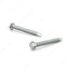 #10 zinc plated hex head self drilling tek metal screws pack