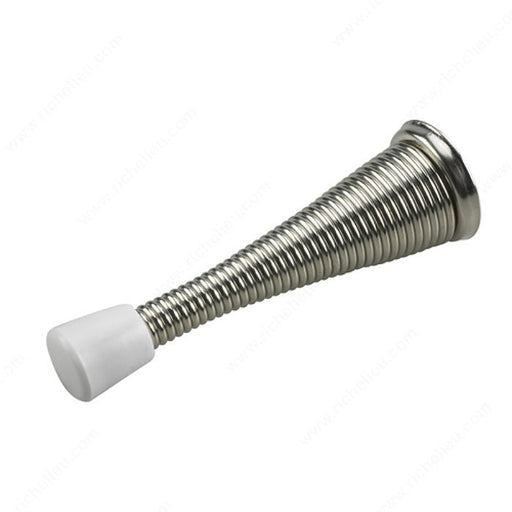 Onward 3 in. flexible door stop, nickel finish with rubber tip