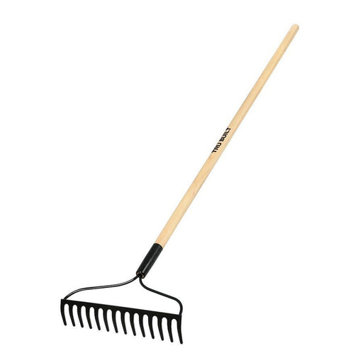 Truper Tru Built 14-tine welded bow rake with 48 in. wood handle