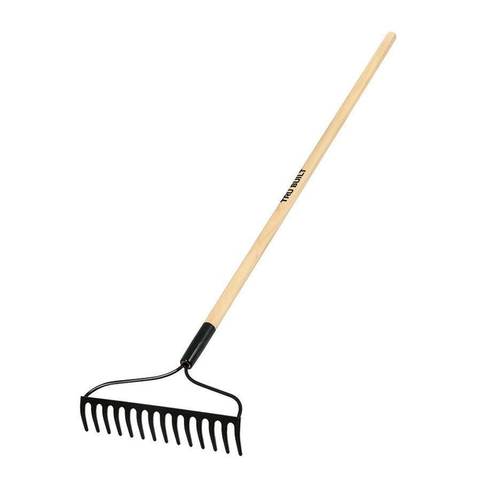 Truper Tru Built 14-tine welded bow rake with 48 in. wood handle