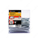 #12 by four inch flat head zinc silver colour wood assembly screws. 100 pieces per pack.