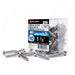 #10 by one and a half inch stainless steel flat head self tapping metal screws pack