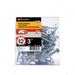 #12 by three inch flat head zinc silver colour wood assembly screws. 100 pieces per pack.