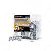 #12 by three quarter inch zinc plated hex head self drilling metal tek screws pack
