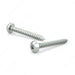 #12 Zinc Plated Metal Screw Pan Head Square Drive Self-Tapping Thread Type A Point