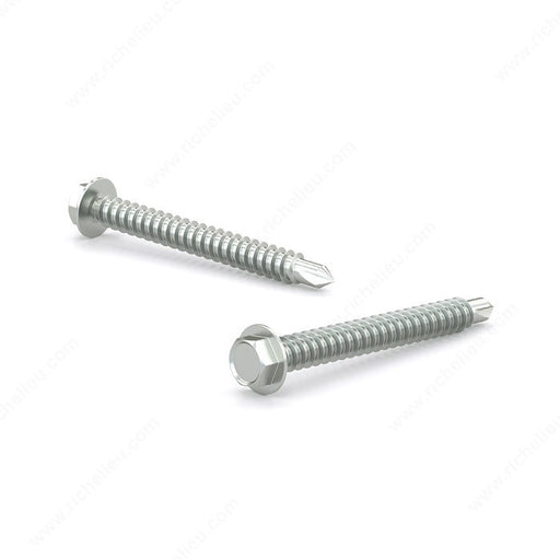 #12 zinc plated hex head self drilling metal tek screws pack