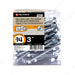 #14 by three inch zinc plated hex head self drilling tek metal screws pack 