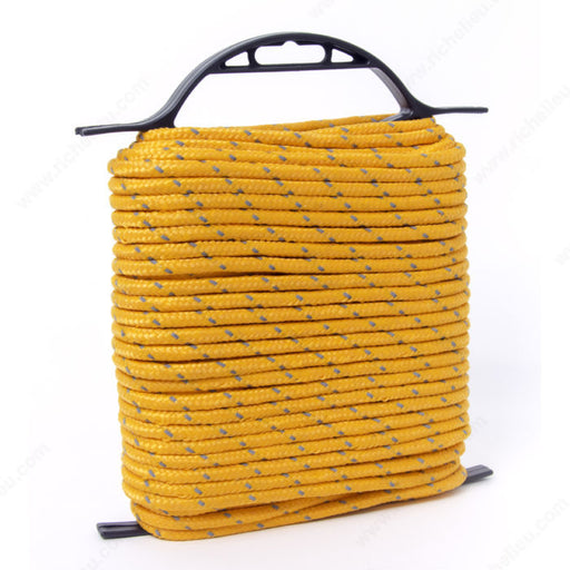 KingCord 1/4 in. x 100 ft. Reflective Diamond Braid Polypropylene Rope - 459131BGV1