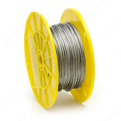 King Chain - 7x19 Galvanized Wire Rope Aviation Cable (Select Size)
