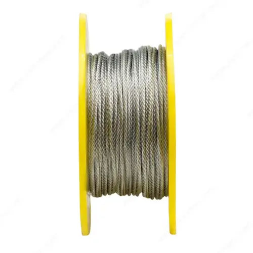 King Chain - 7x19 Galvanized Wire Rope Aviation Cable (Select Size)