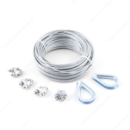 King Chain - 3/32" x 50' Galvanized Aluminum Aircraft Cable - 500185