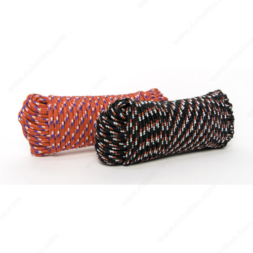 KingCord 100 ft. Diamond Braid Polypropylene Rope, Assorted Colours - 1/4"