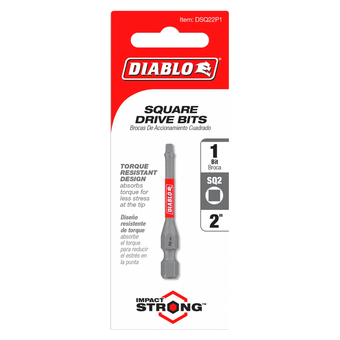 2"#2 Square Drive Bit