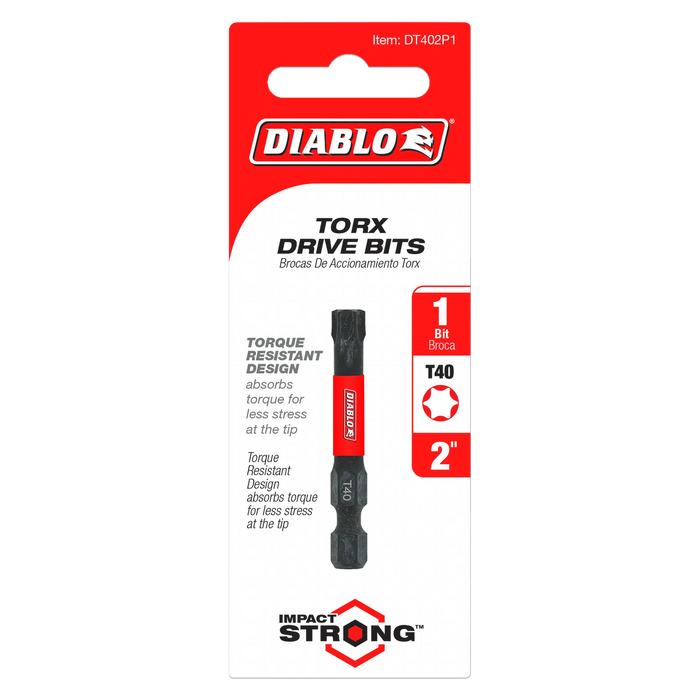 2" #40 Torx Drive Bit