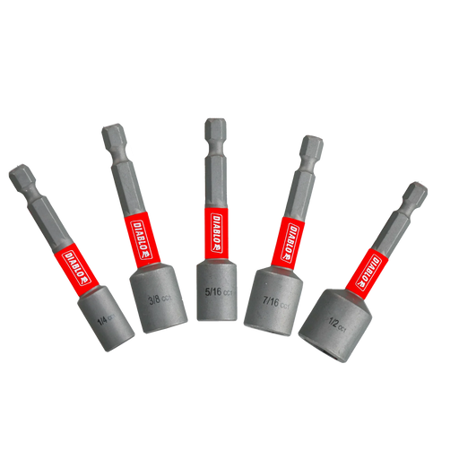2-9/16" Magnetic Nut Driver Assorted Pack (5-Piece)
