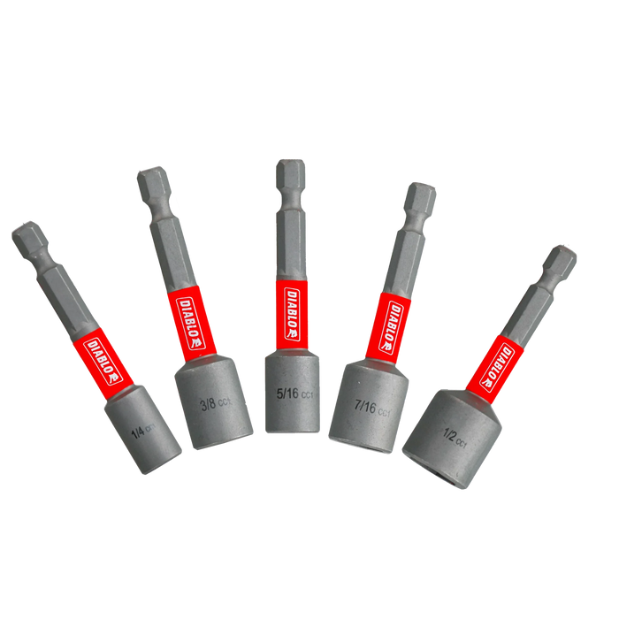 2-9/16" Magnetic Nut Driver Assorted Pack (5-Piece)