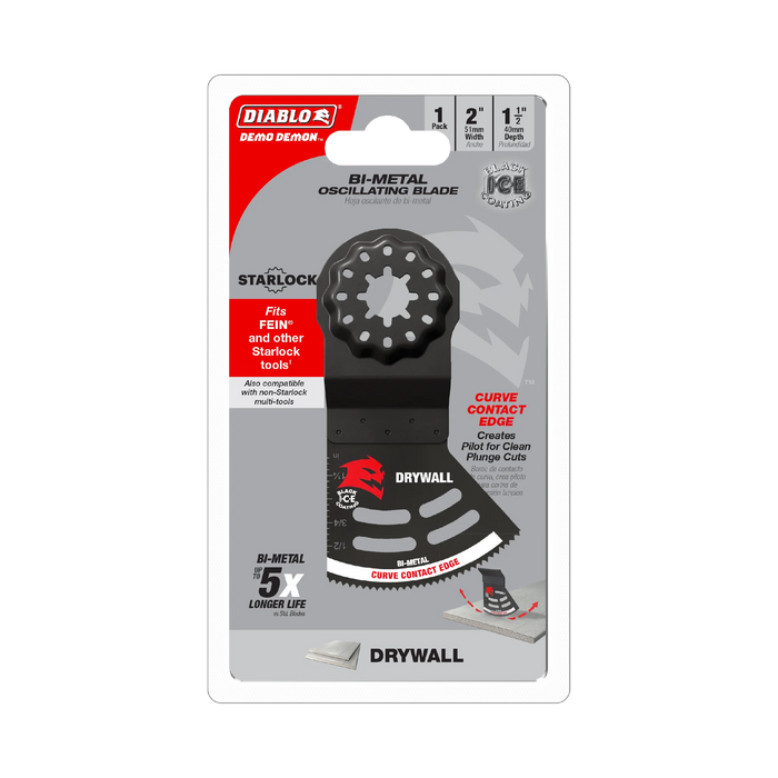 2" Starlock Bi-Metal Oscillating Blade for Drywall DOS200RBD