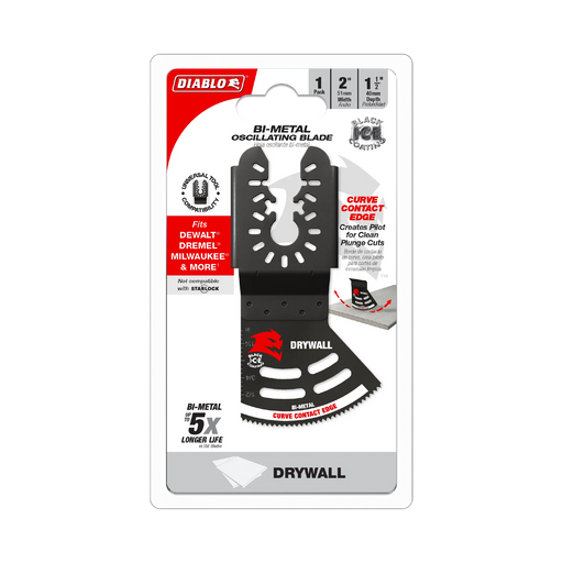 2" Universal Fit Bi-Metal Oscillating Blade for Drywall DOU200RBD