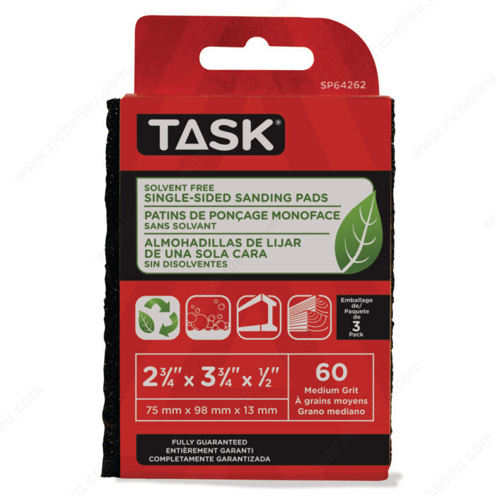 Task solvent-free eco single-sided sanding pad, series photo