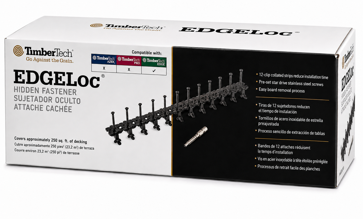 TimberTech EDGELoc Hidden Fastener - 55 sq. ft.