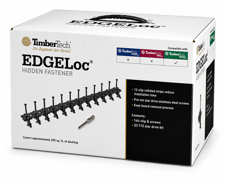 TimberTech EDGELoc Hidden Fastener - 250 sq. ft.