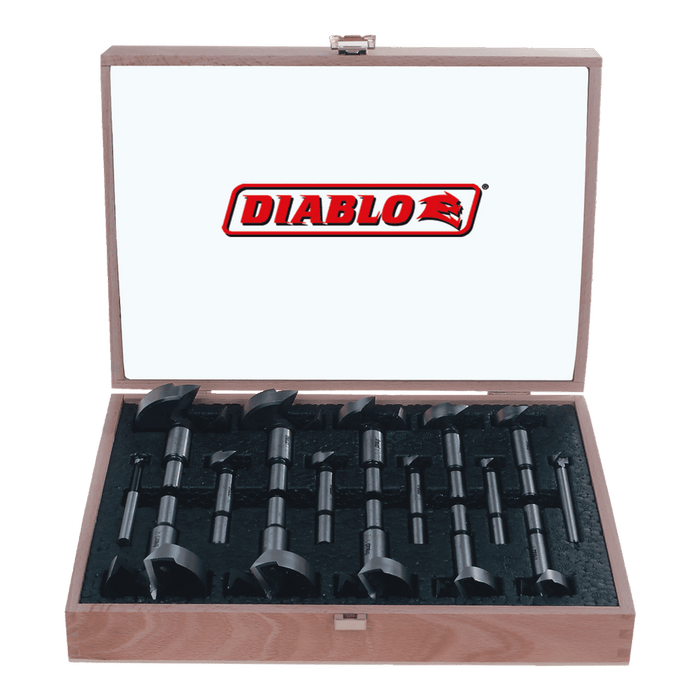 Diablo Forstner Bit Set for Wood, 16-Piece