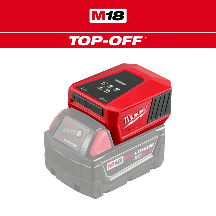 Milwaukee 2847-20 M18 TOP-OFF Charger and Power Supply, view 2