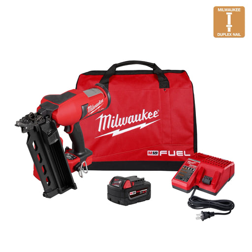 Milwaukee 2844-21 M18 FUEL Duplex Nailer Kit, view 2