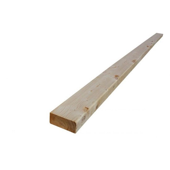2" x 4" Standard & Better Fir Green S4S Dimensional Lumber, 12'