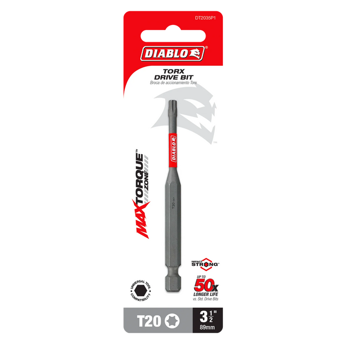 3-1/2" #20 Torx Drive Bit