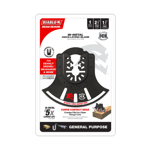3-1/2" Demo Demon™ Universal Fit Bi-Metal Oscillating Blade for General Purpose Cuts DOU350RBGP