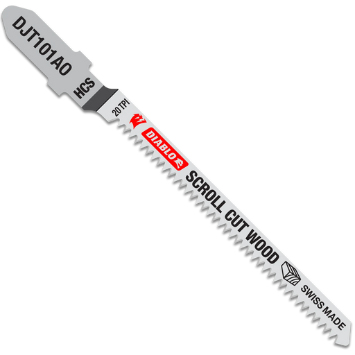 Diablo DJT101AO5 3-1/4" 20TPI High Carbon Steel Jig Saw Blade Set for Soft Wood (5-Pack)